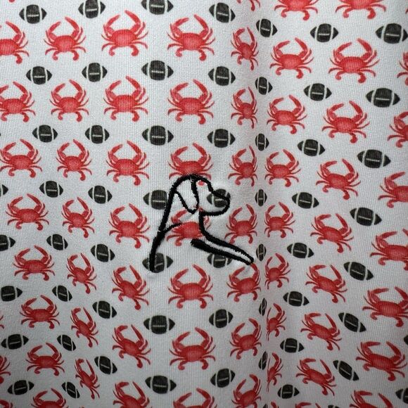 Rhoback The Chesapeake Golf Polo Shirt Mens Size 2XL Maryland Crabs Football AOP - Picture 5 of 10